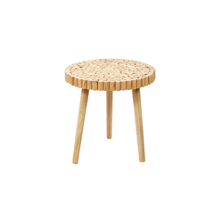 Set of 2 Coffee Tables – Natural Wood & Pine