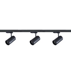 Complete Track Set 1 Meter with 3 Spotlights - Black