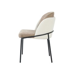 Dining Chair Brown and White
