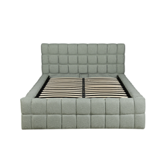 Upholstery Bed with Gaslift – Green
