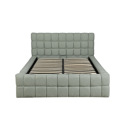 Upholstery Bed with Gaslift – Green
