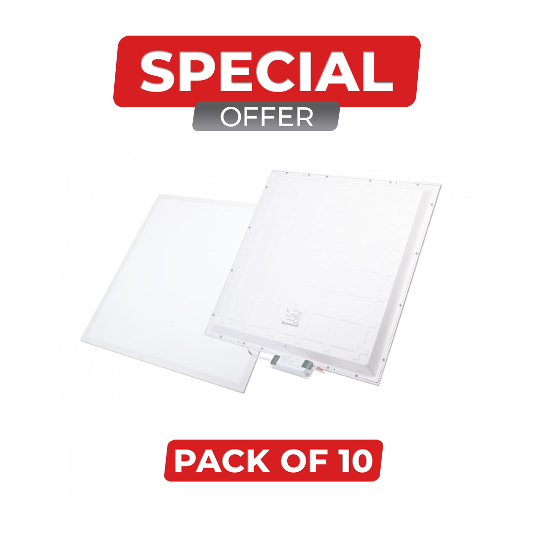 Pack of 10 LED Backlit Panels 60x60 with Driver