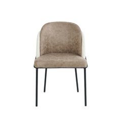 Dining Chair Brown and White