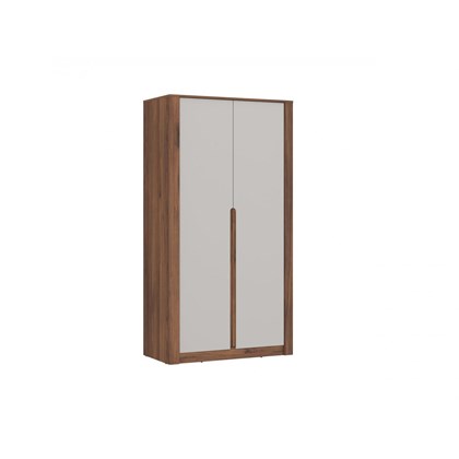 Wardrobe 2 Doors – Walnut & Beige