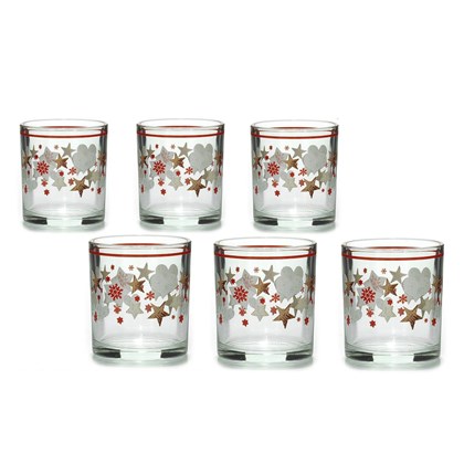 Christmas Glasses Set of 6