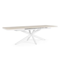 White Extendable Table 200-260X100
