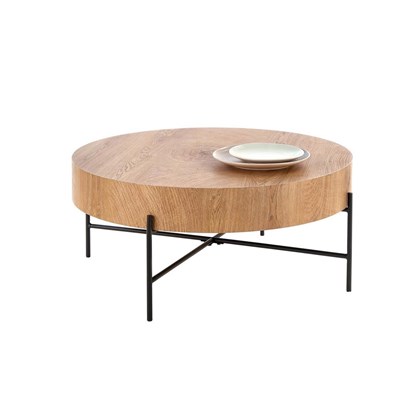 Round Coffee Table - Natural Oak