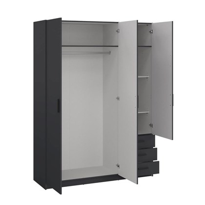 Sprint Wardrobe with 3 doors & 3  drawers
