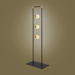 Floor Lamp Hydra 3 Panels Black E27 15W