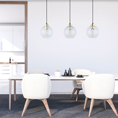 Devon Pendant Lamp 3 Canvas Strip Banner