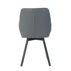Dining Chair PU - Dark Grey