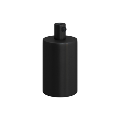 Cylindrical Lamp Holder Black