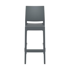 Dark Grey Modern Bar Stool 75 cm