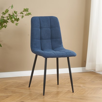 Dining Chair Microfiber Blue