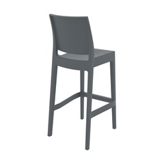 Dark Grey Modern Bar Stool 75 cm
