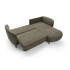 Corner Sofa Bed with Chaise Right 260cm – Olive