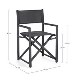 Foldable Armchair - Dark Grey