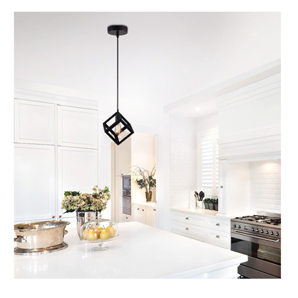 Marte Suspension Decorative Cage Black