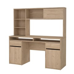 Function Plus Desk with hutch