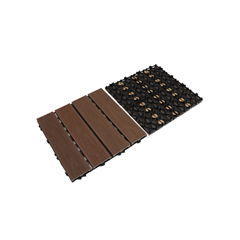 Outdoor WPC Tiles 30x30x2.1 cm – Rosewood