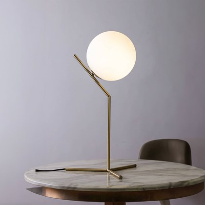 Gold-Painted Table Lamp - D360mm H560mm