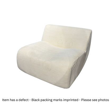 White Modular Single Seat Armless