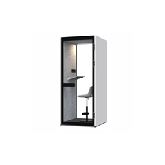 Single-Person Acoustic Booth - Grey