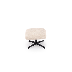 Fredy Leisure Chair with Stool – Light Beige