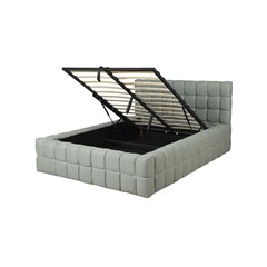 Upholstery Bed with Gaslift – Green 140x200cm
