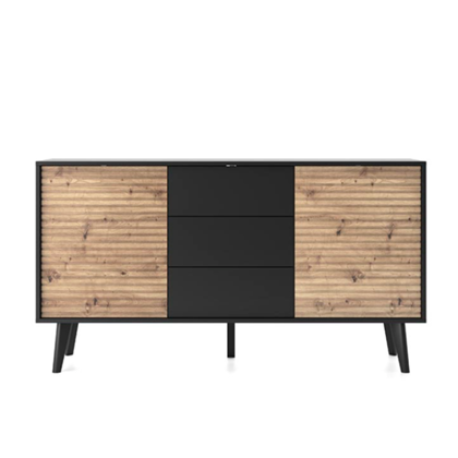 Sideboard 2 Door 3 Drawers - Oak Color