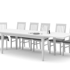 Dining table EXT 96-180X95X76CM Paris  White