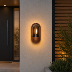 Outdoor Wall Light – Dark Brown