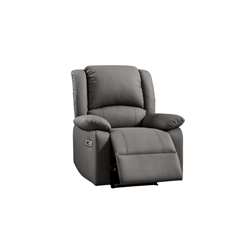 Electric Recliner Chair Grey with Dual Motor