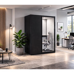Individual Acoustic Booth Focus - Black