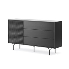 Sideboard Large 3 Drawers – Black