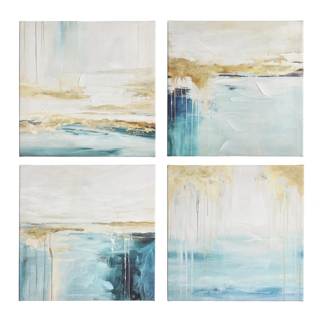 Set of 4 Crown Painting 30x30