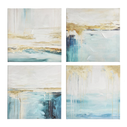 Set of 4 Crown Painting 30x30