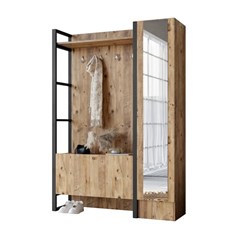 Dressing Table Hall Set With Coat Rack in pine