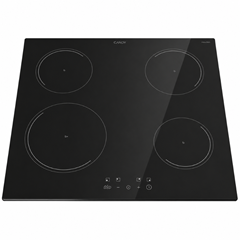Induction 4 Zones Glass Ceramic Hob - Black