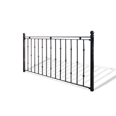 Modern steel railing