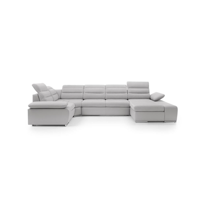 Corner Sofa Bed with Chaise Right – Light Grey