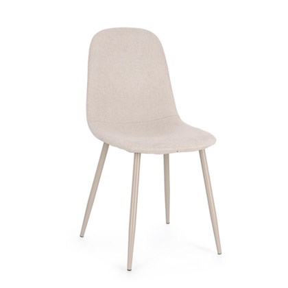 Set Of 6 Velvet Chair Irelia Tortora Beige