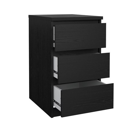 Naia Chest 3 drawers Black