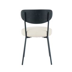 Dining Chair - Black and Beige