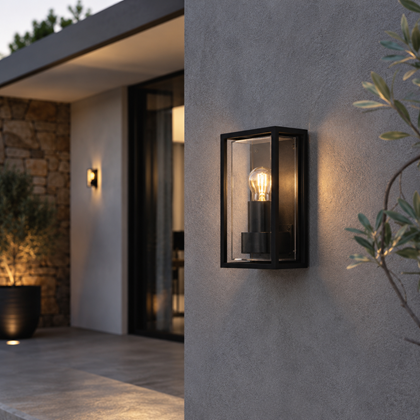 Outdoor Wall Light Anthracite Aluminium Die-casting  Clear