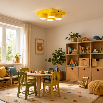Lego Yellow Ceiling Lamp 4xGx53