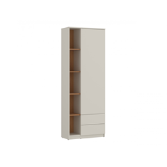 Cabinet 1Door 2shelves – Cashmere & Oak Caramel