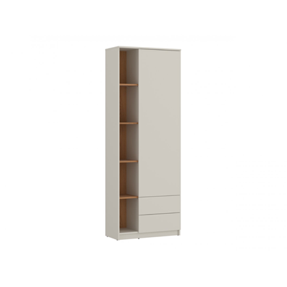 Cabinet 1Door 2shelves – Cashmere & Oak Caramel