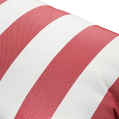 Point Outdoor Pouf Stripe Red