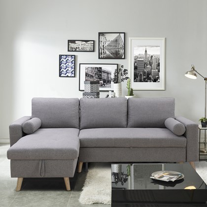 Corner Sofa Bed with Storage